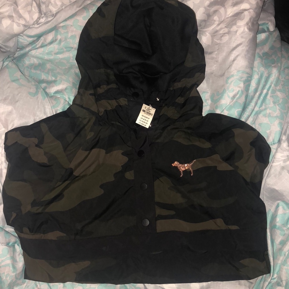 NWT PINK Bling Anorak XS/S